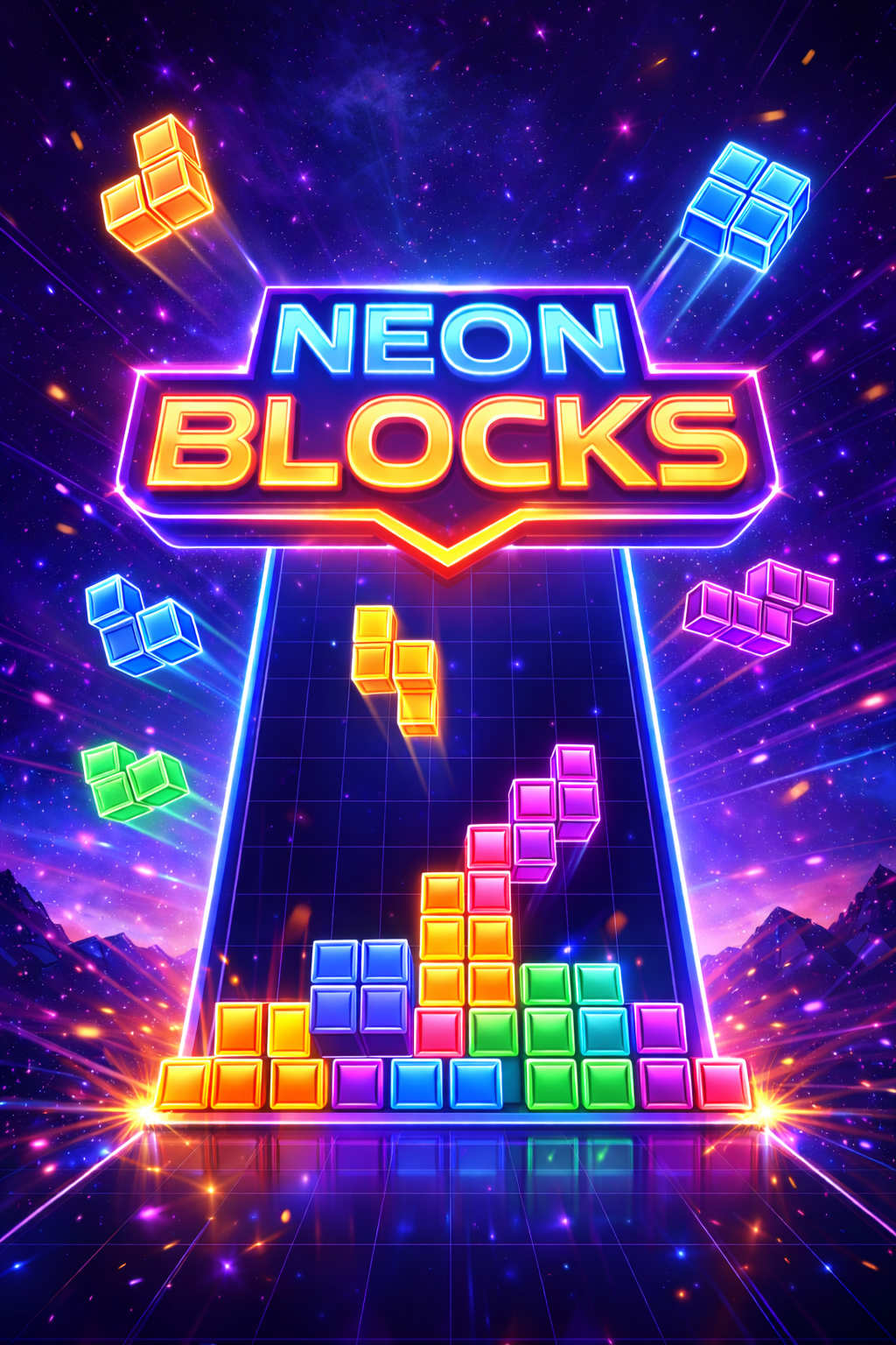 Portada de Neon Blocks